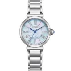 Damen Uhr "L" ECO Drive Stahl