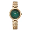 Damen Uhr "L ELEGANCE" Eco Drive Stahl gold