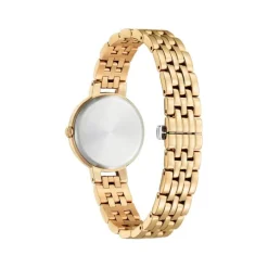 Damen Uhr "L ELEGANCE" Eco Drive Stahl gold