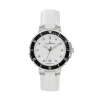 Damen Uhr "LADY DIVER" Quarz Leder wei&szlig;