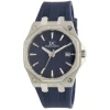 Damen Uhr Quarz Kautschuk blau