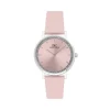Damen Uhr Quarz Leder lila