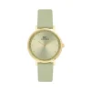 Damen Uhr Quarz Leder mint