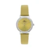 Damen Uhr Quarz Leder olivgr&uuml;n