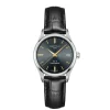 Damen Uhr Quarz Leder schwarz