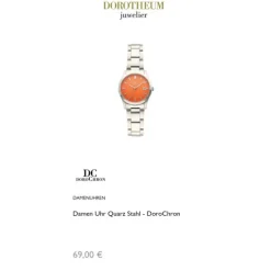Damen Uhr Quarz Stahl