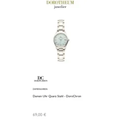 Damen Uhr Quarz Stahl