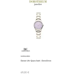 Damen Uhr Quarz Stahl