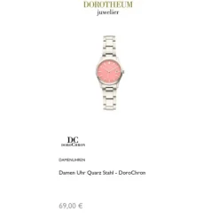 Damen Uhr Quarz Stahl