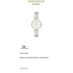 Damen Uhr Quarz Stahl