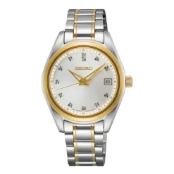 Damen Uhr Quarz Stahl bicolor