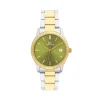 Damen Uhr Quarz Stahl bicolor