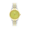 Damen Uhr Quarz Stahl bicolor