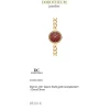 Damen Uhr Quarz Stahl gold ionenplattiert