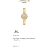 Damen Uhr Quarz Stahl gold ionenplattiert