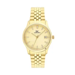 Damen Uhr Quarz Stahl gold