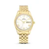 Damen Uhr Quarz Stahl gold