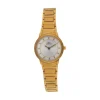 Damen Uhr Quarz Stahl gold