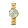 Damen Uhr Quarz Stahl gold