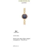 Damen Uhr Quarz Stahl ros&eacute;gold ionenplattiert