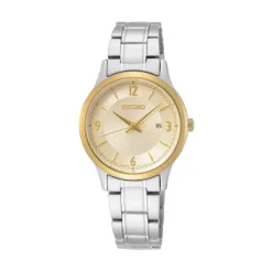 Damen Uhr Quarz Stahl tlw. gold