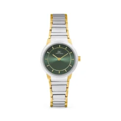 Damen Uhr Quarz Stahl tlw. gold