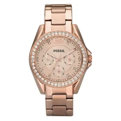 Damen Uhr "RILEY" Quarz Stahl ros&eacute;