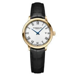 Damen Uhr "TOCCATA" Quarz Leder schwarz
