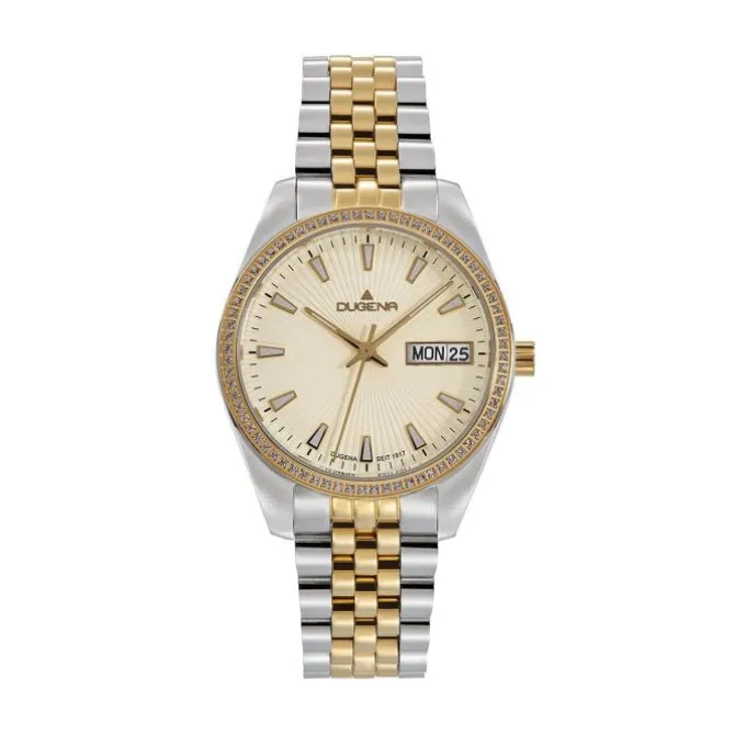Damen Uhr "VENETIA STONE" Quarz Stahl bicolor