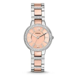 Damen Uhr "VIRGINIA" Quarz Stahl tlw. ros&eacute;