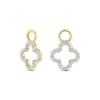 Diamant Anh&auml;nger f&uuml;r Creolen Gold 585 bicolor