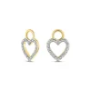 Diamant Anh&auml;nger f&uuml;r Creolen "Herz" Gold 585 bicolor