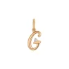 Diamant Anh&auml;nger "Letter G" Ros&eacute;gold 585 "Soft Peach"