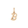 Diamant Anh&auml;nger "Letter B" Ros&eacute;gold 585 "Soft Peach"