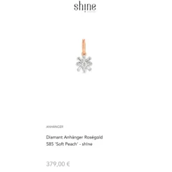 Diamant Anhänger Roségold 585 "Soft Peach"
