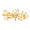 Diamant Brosche Gold 750 - Privatbesitz