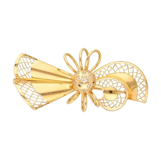 Diamant Brosche Gold 750 - Privatbesitz