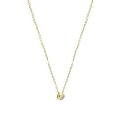Diamant Collier Gold 585 Brillant ca. 0,15 ct.