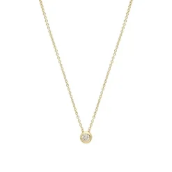 Diamant Collier Gold 585 Brillant ca. 0,15 ct.