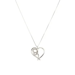 Diamant Collier "Herz" Wei&szlig;gold 750 - Privatbesitz