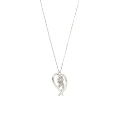 Diamant Collier "Herz" Wei&szlig;gold 750 - Privatbesitz