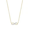 Diamant Collier "Infinity" Gold 585 bicolor