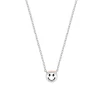 Diamant Collier "smiley" WG/RG 585 "Soft Peach" Brillant ca. 0,04 ct.