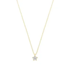 Diamant Collier "Stern" Gold 585
