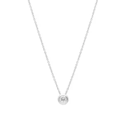 Diamant Collier Wei&szlig;gold 585 Brillant 0,33 ct.