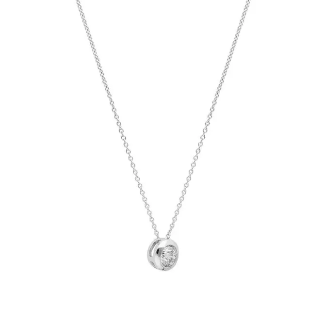 Diamant Collier Weißgold 585 Brillant 0,50 ct.