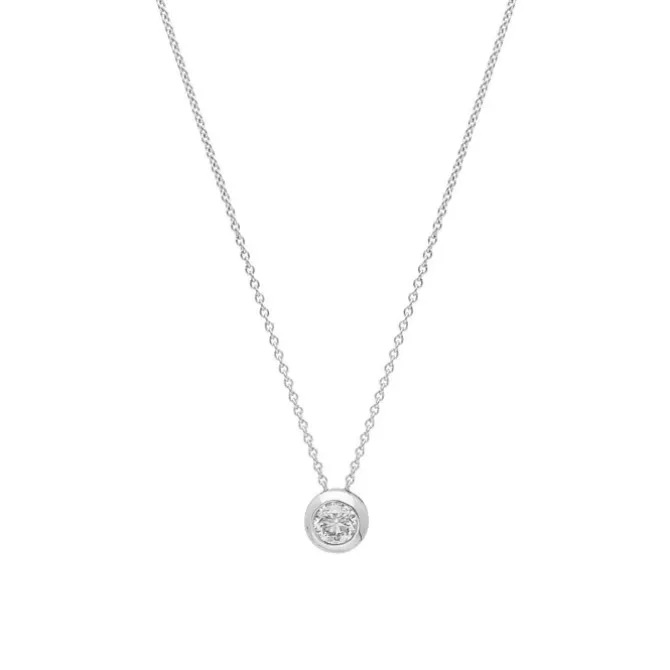Diamant Collier Weißgold 585 Brillant 0,50 ct.