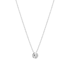 Diamant Collier Wei&szlig;gold 585 Brillant 0,33 ct.