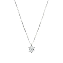 Diamant Collier Wei&szlig;gold 585 Brillant 0,50 ct.