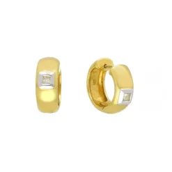 Diamant Creolen Gold 585 - Privatbesitz